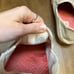 Olukai makani hoa wooden wave collab slip on canvas size 9
