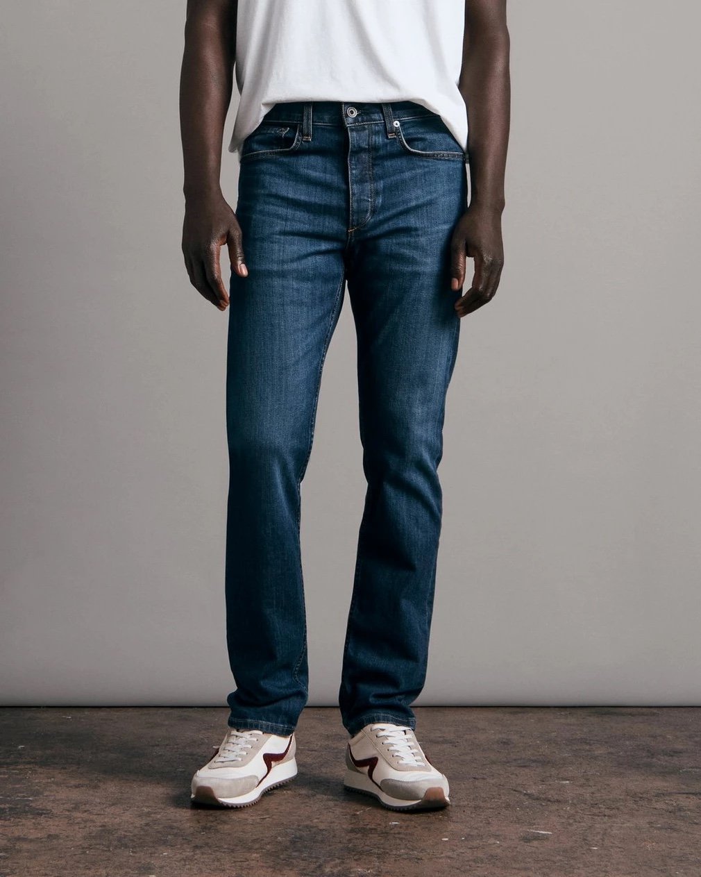 Rag & Bone Men's Standard Issue Fit 2 Slim Leg Dark Vintage Jeans Blue Size 34