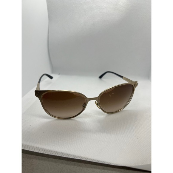 VERSACE Sunglasses Gold Metal Frame Brown Gradient Lens Designer Fashion