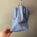 Vera Bradley Limited Edition Emma Satchel Bag Purse Genuine Leather Light Blue