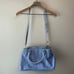 Vera Bradley Limited Edition Emma Satchel Bag Purse Genuine Leather Light Blue