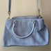 Vera Bradley Limited Edition Emma Satchel Bag Purse Genuine Leather Light Blue