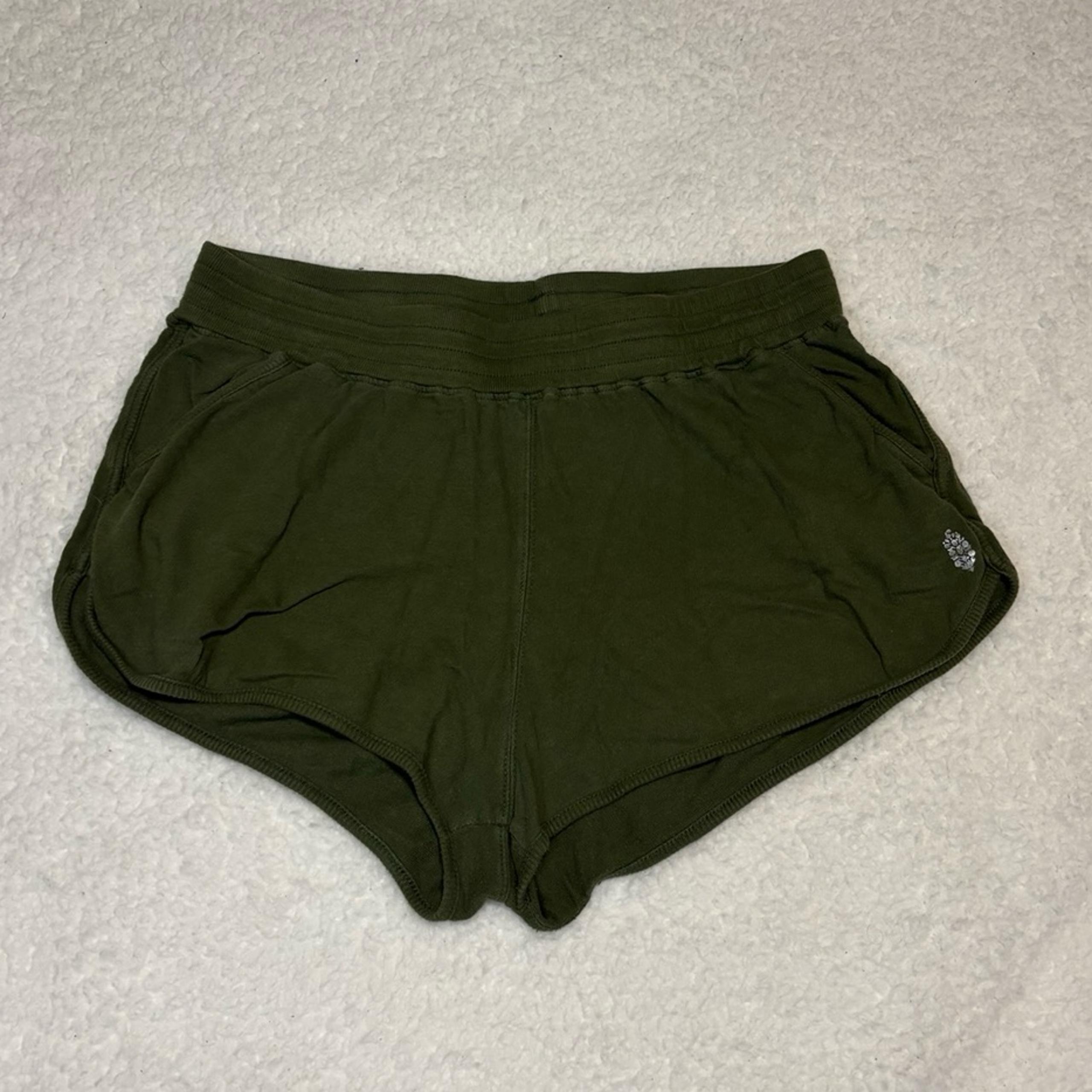 Free People Movement Women Green Active Shorts