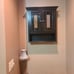 Wall Medicine Cabinet with 2 Glass Mosaic Doors and Rubbed Bronze-Finished Knobs