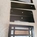 Wall Medicine Cabinet with 2 Glass Mosaic Doors and Rubbed Bronze-Finished Knobs