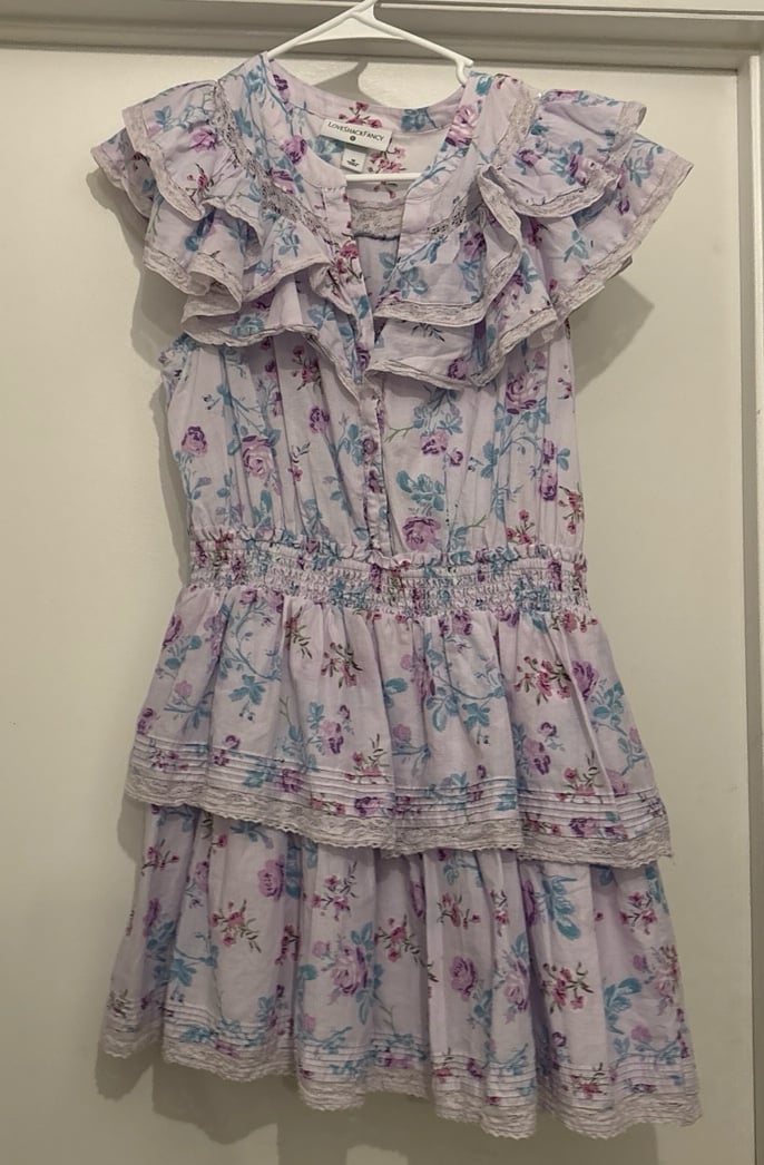 Love Shack Fancy Lou Double Ruffle Dress