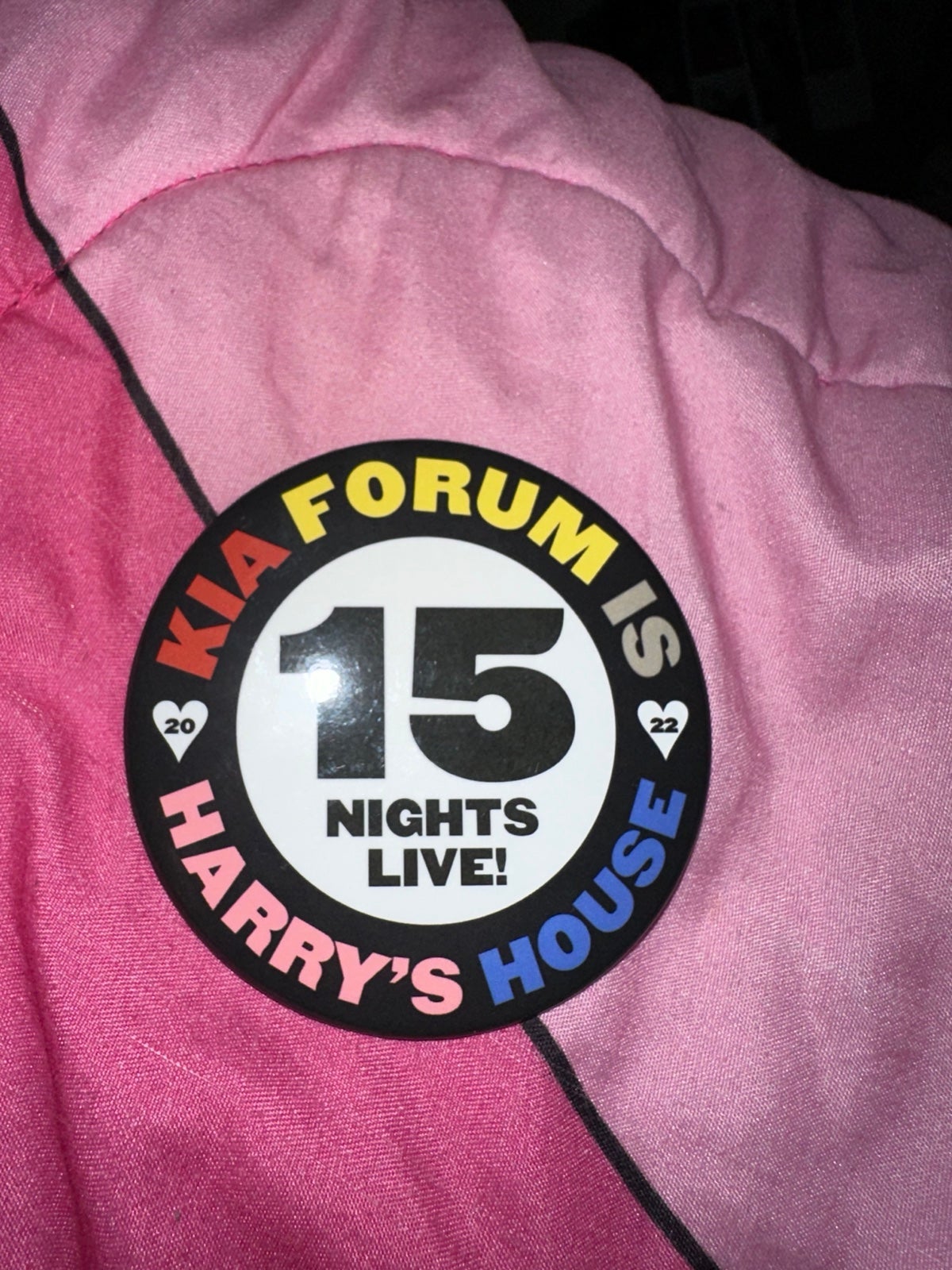 Harry Styles Exclusive 15 Nights Pin