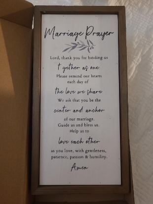 New Marriage Prayer Wood Wall Decor Gift Bundle - Classy Wedding Gifts
