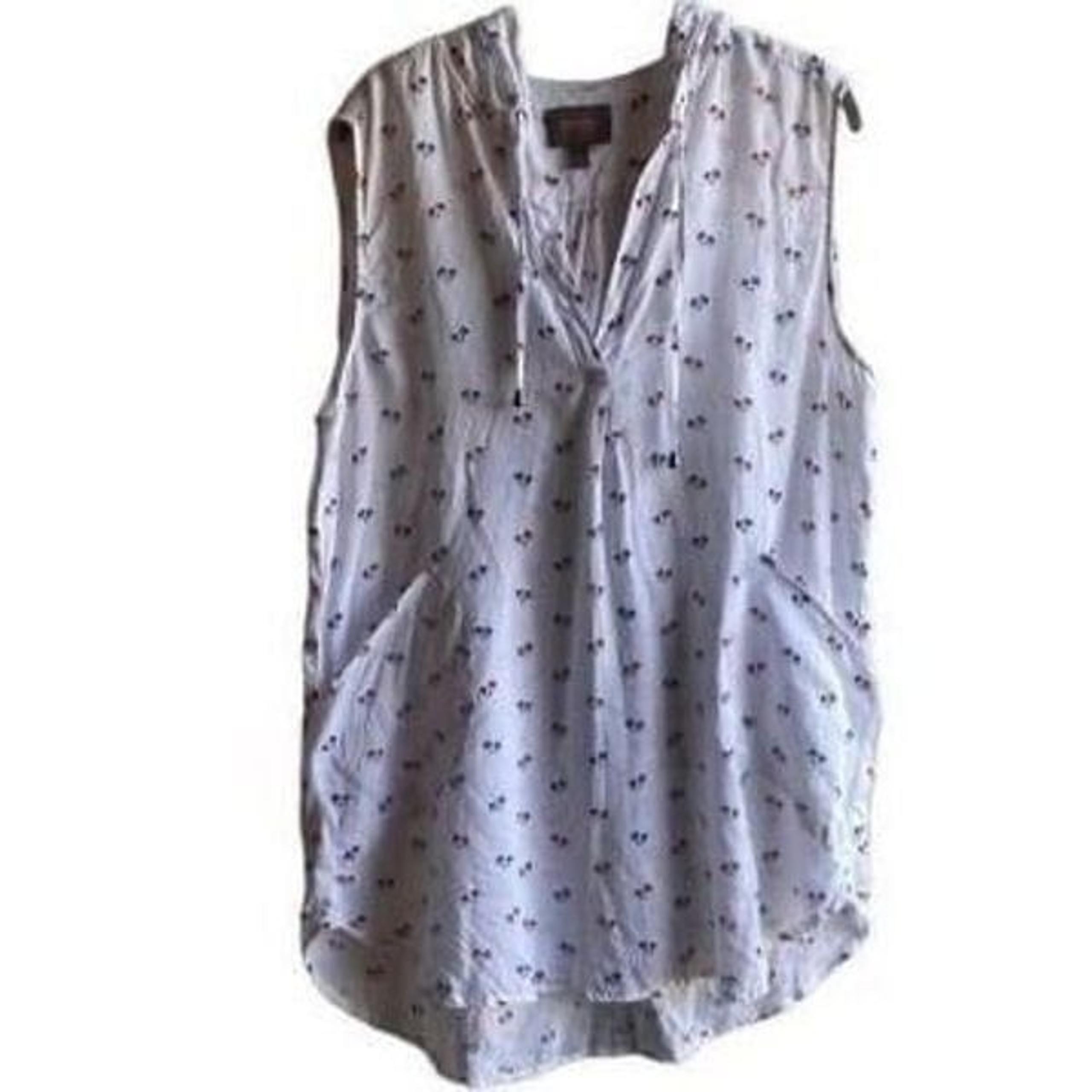For Cynthia 100% linen, swim shirt, cover up palm tree print size large ￼