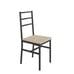 Industrial 5-Piece Dining Set w/ Backrest