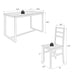Industrial 5-Piece Dining Set w/ Backrest