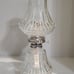 Oil Lamp Vintage Diamond Cut Crystal, Austria