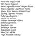 New Y2K NFL Team Apparel New England Patriots Tailgate Nylon Pant Zip Leg XXL