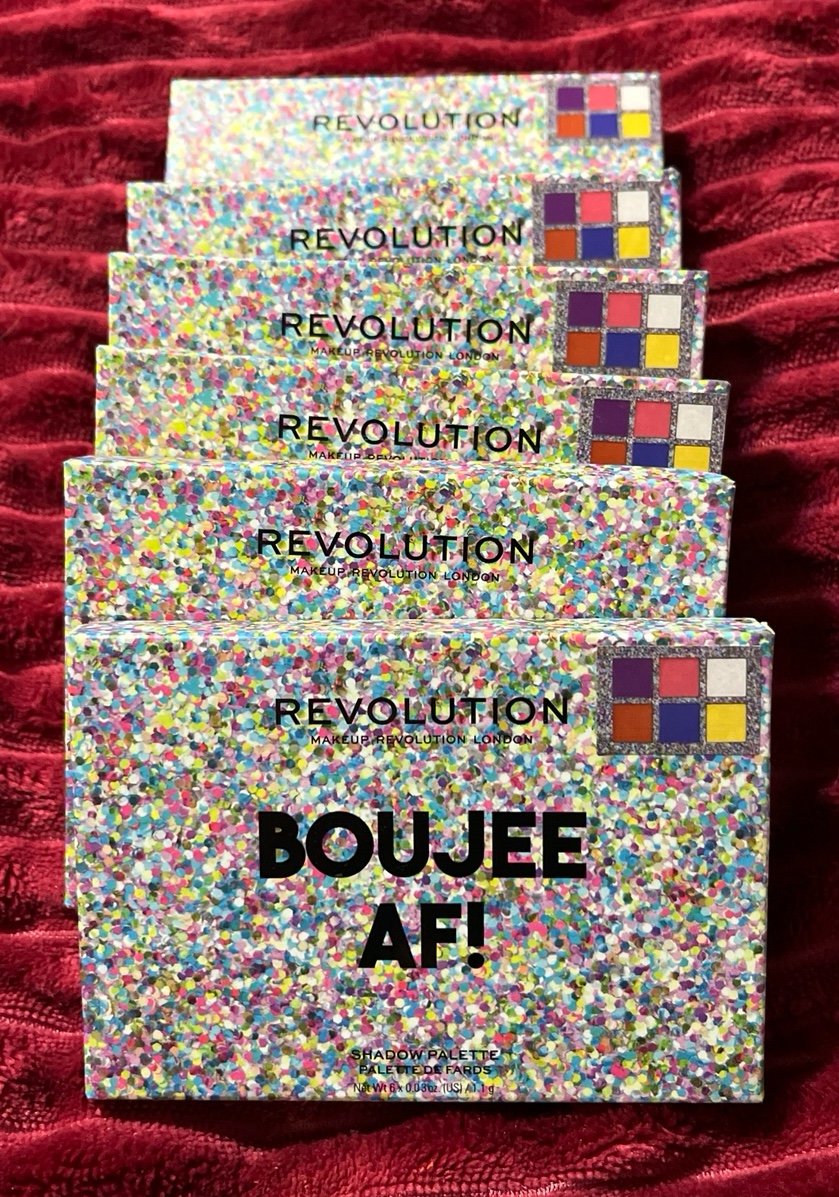 6x Revolution POWER SHADOW PALETTE BOUJEE AF
