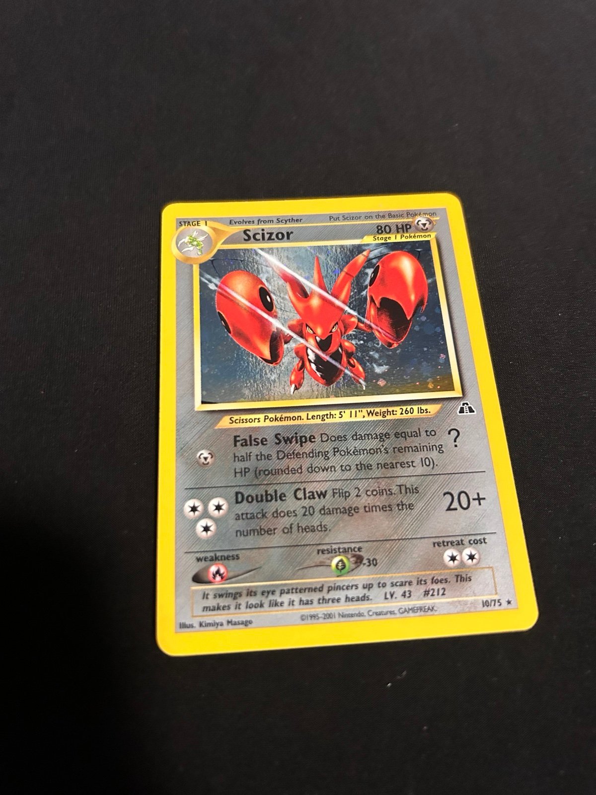 Scizor Neo vintage holographic