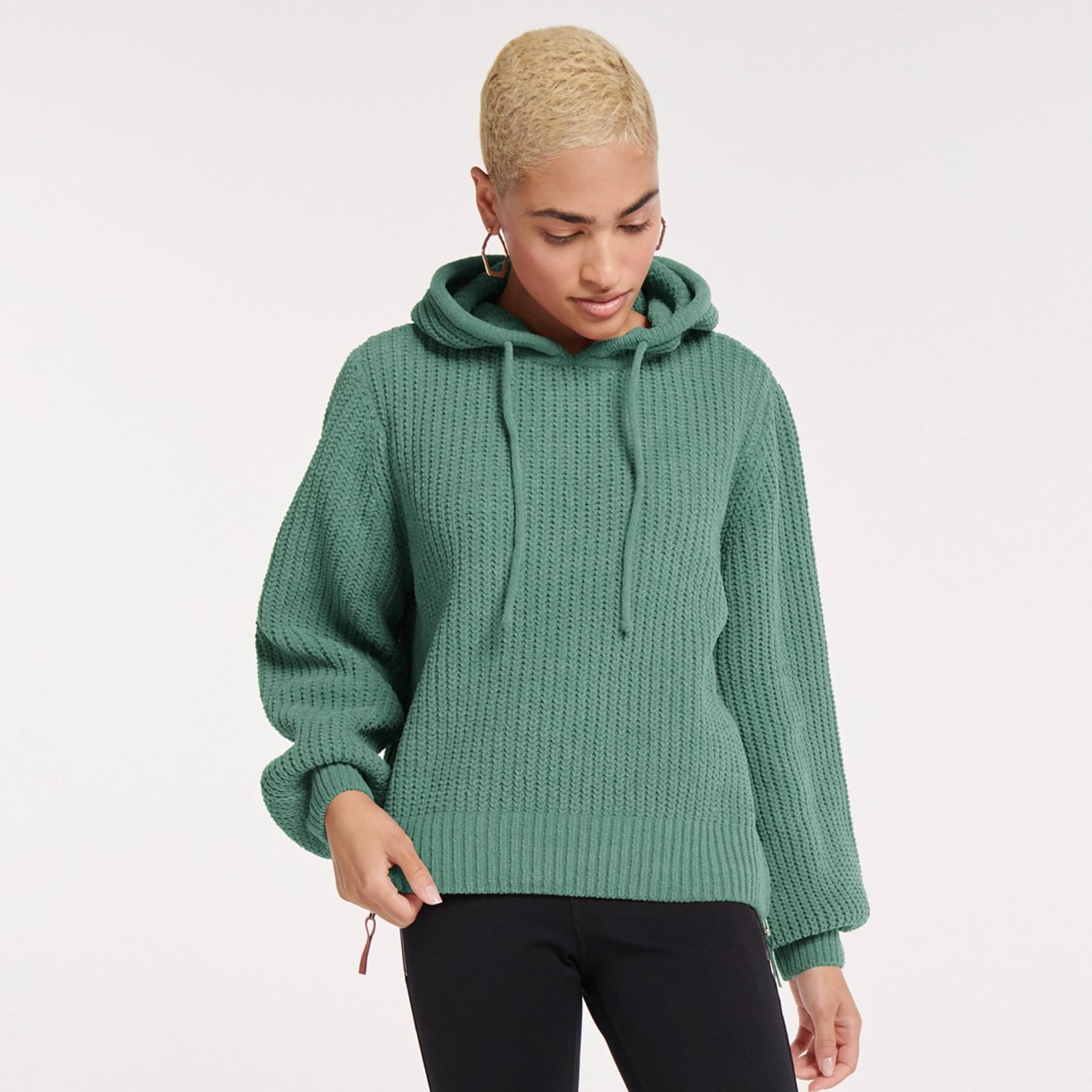 ❣︎LIKE NEW❣︎ FLX Women’s Super Soft Chenille Side Zip Knit Sweater Hoodie L