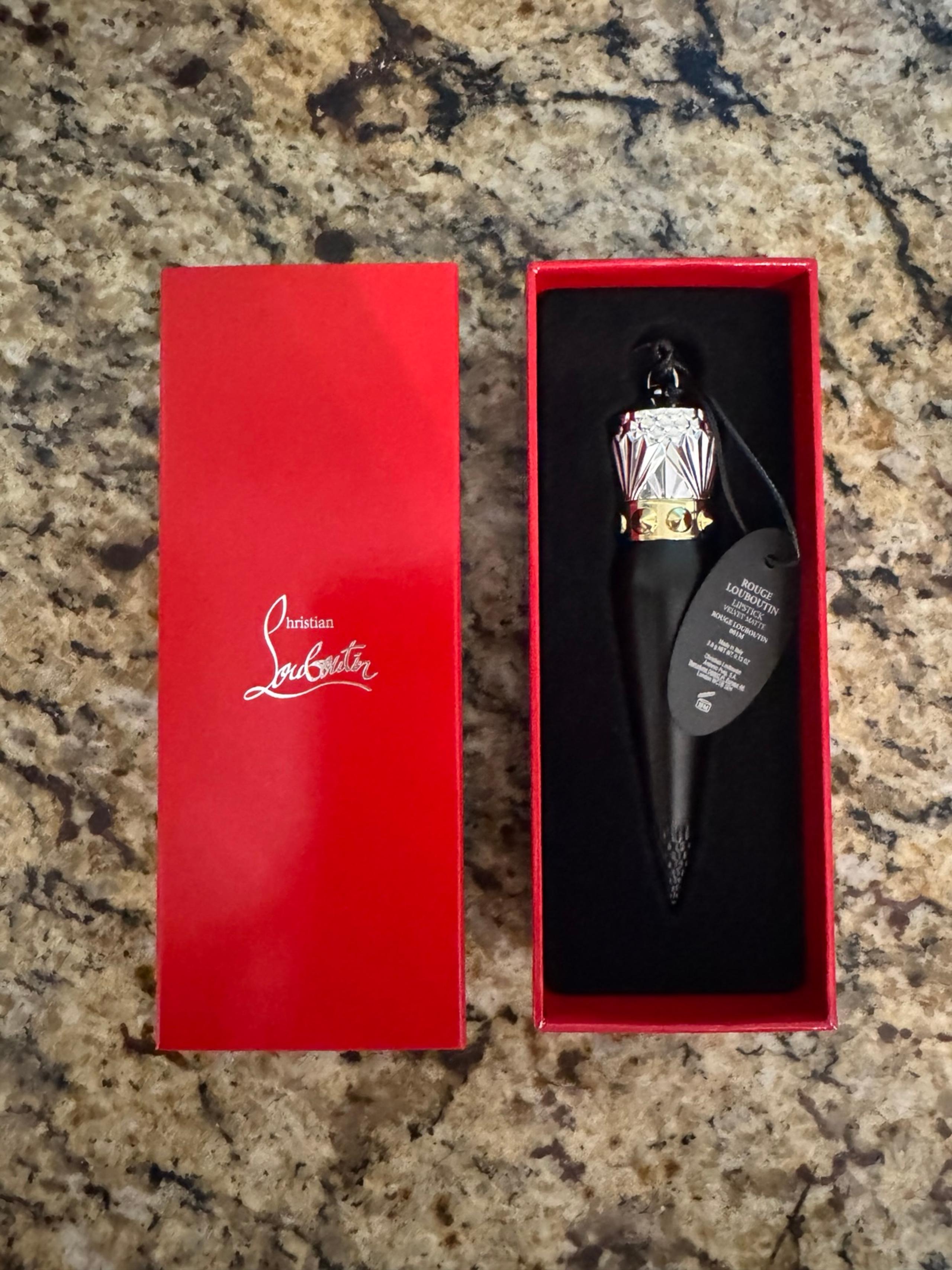 Christian Louboutin Lipstick Velvet Matte Rouge 001M NEW With Box