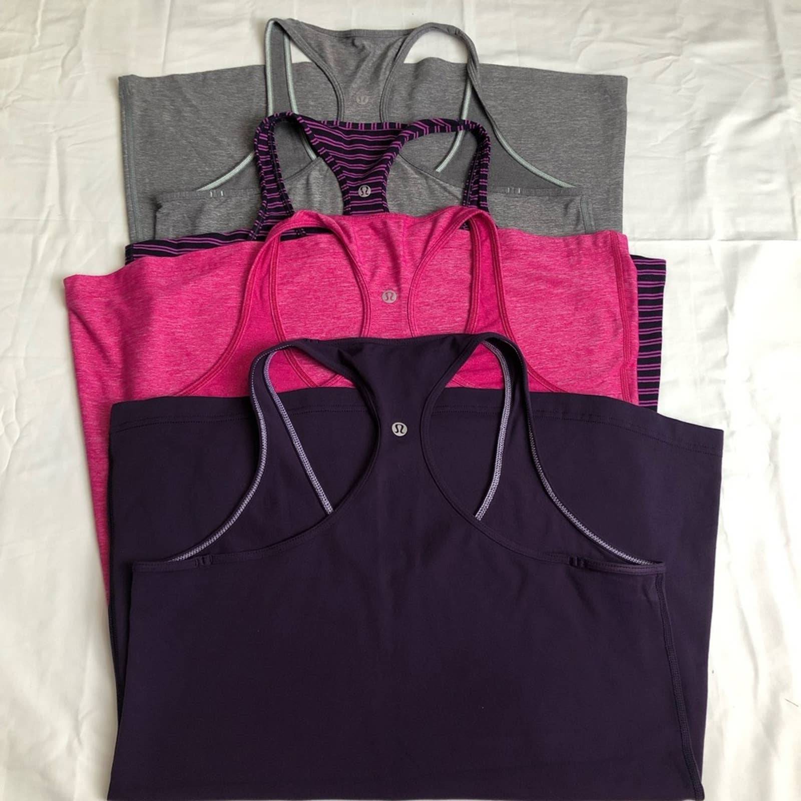 Lululemon cool racerback tank bundle of 3 size 10 lot set 1404