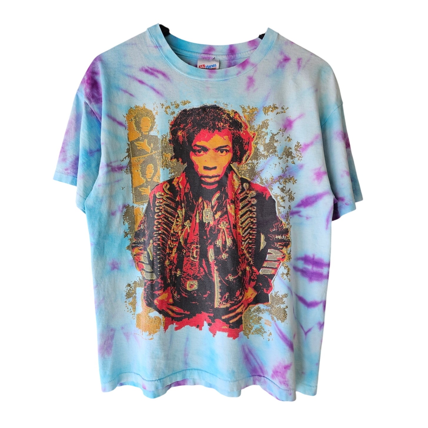 Vintage 1990s Jimi Hendrix Single Stitch Tee Shirt Tie Dye 90s Streetwear