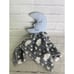 Hudson Baby HB Moon Security Blanket Blanky Lovey Stars Clouds Blue Gray
