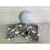Hudson Baby HB Moon Security Blanket Blanky Lovey Stars Clouds Blue Gray