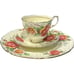 Vintage Paragon English Bone China “Golden Emblem” Teacup,Saucer,Plate ~ 3pc