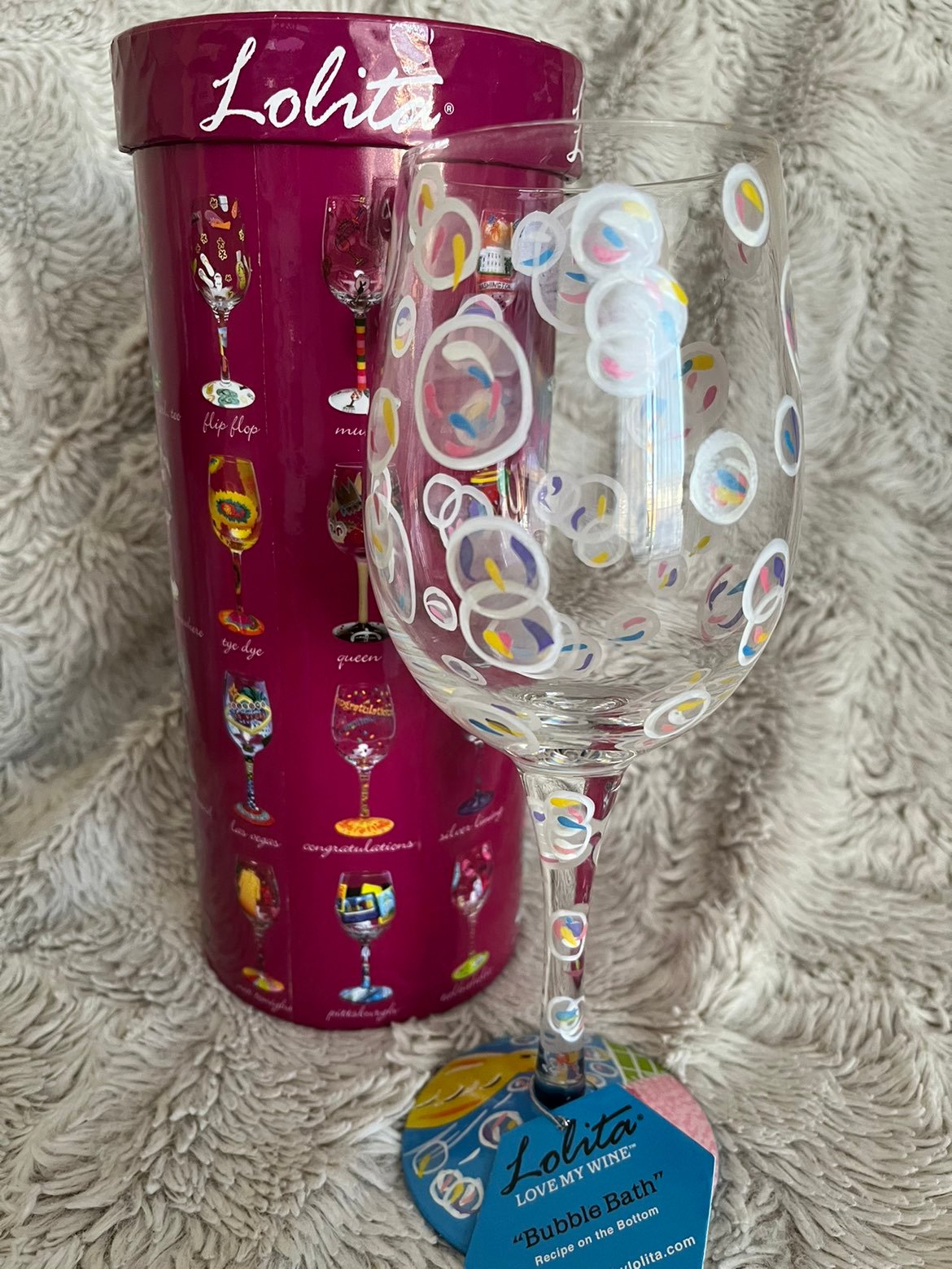 Lolita Love My Wine Bubble Bath Wine Glass