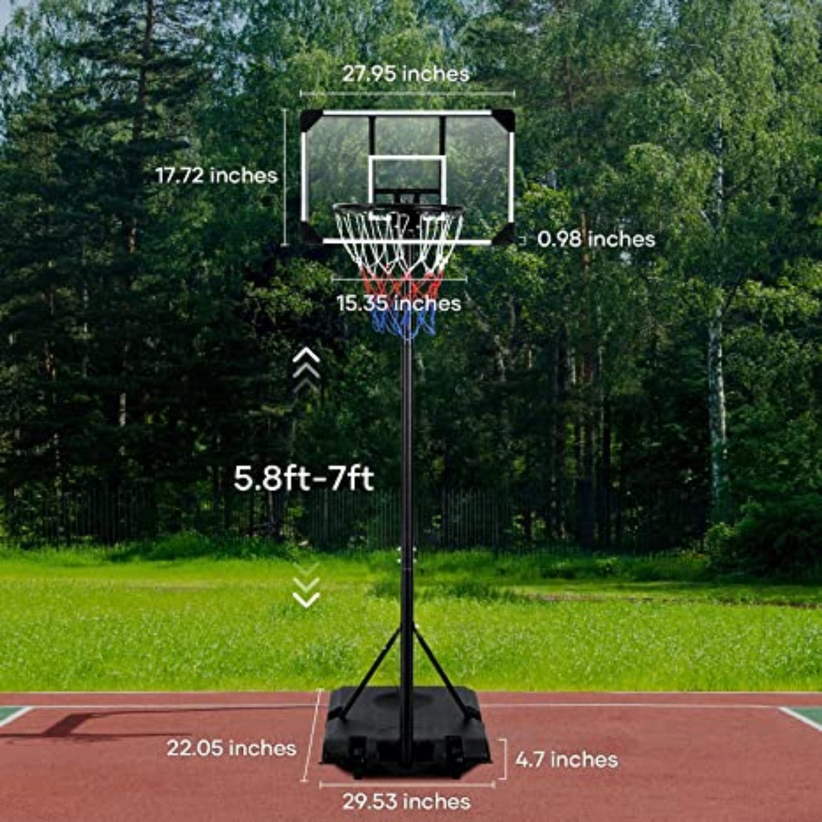 Portable Basketball Hoop Goal
