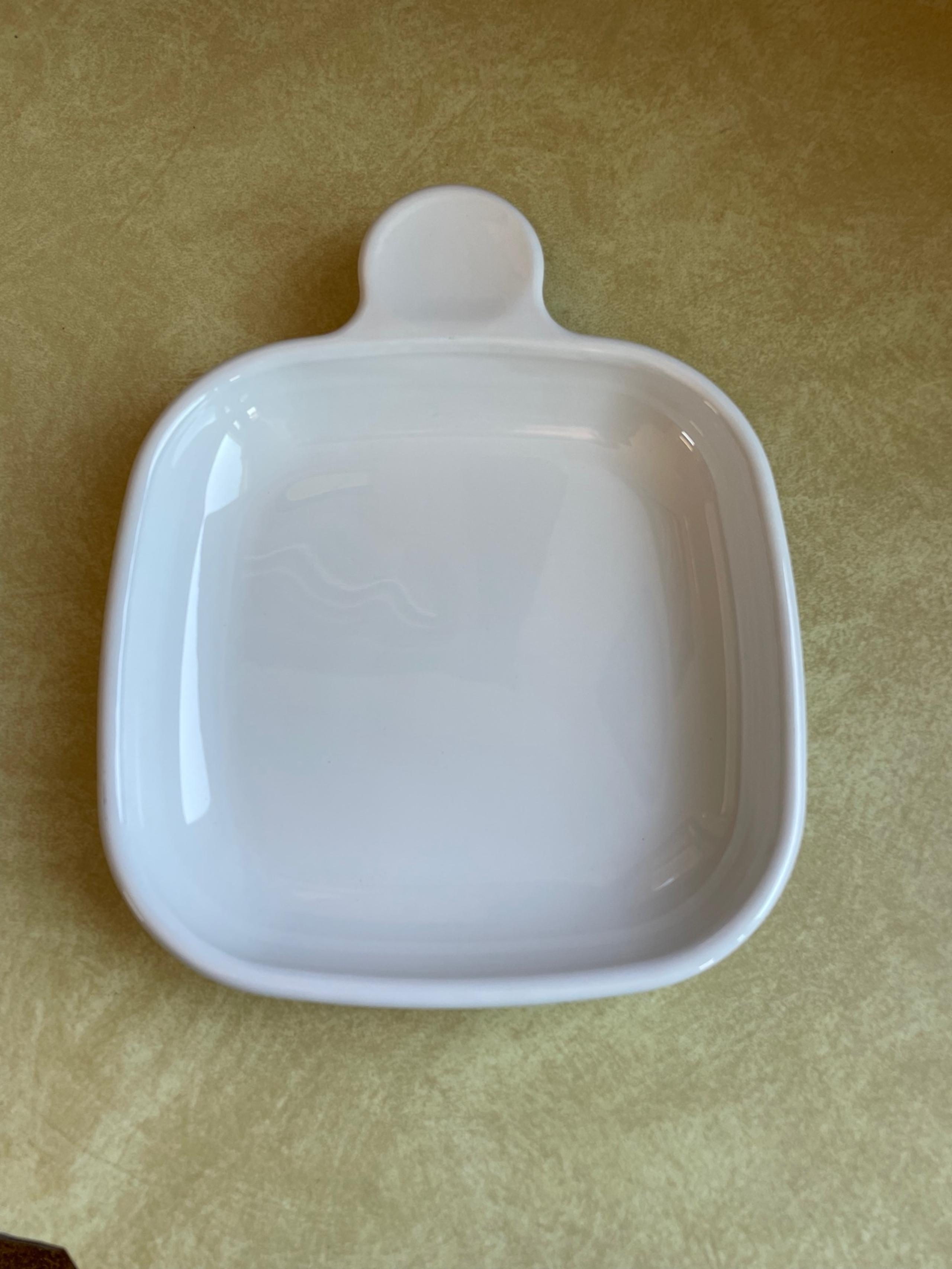 Corning Ware White Coupe Snack It P-185-B Plate