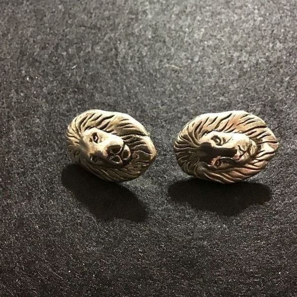 Earrings Silver lions From Estate sale