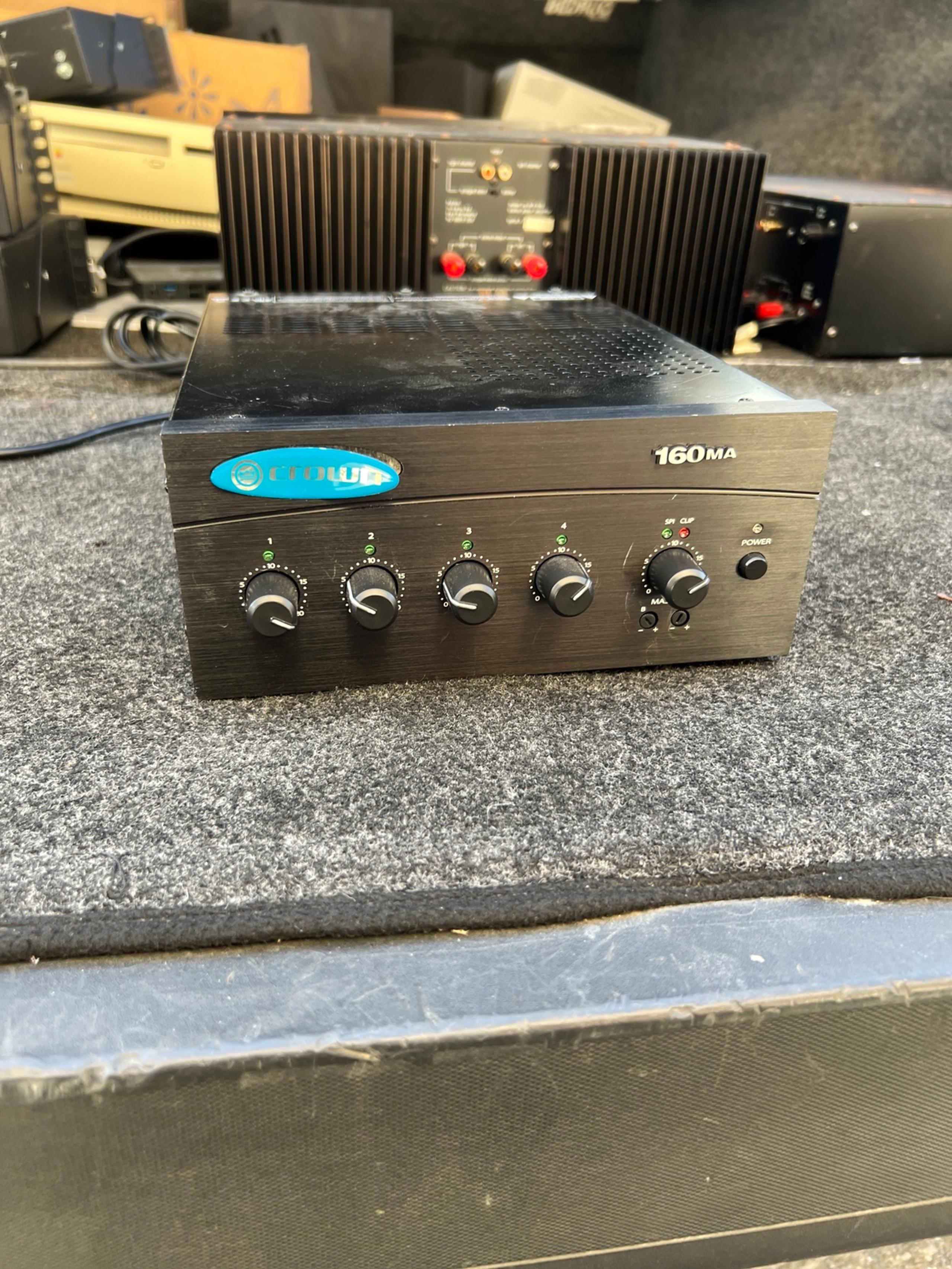 CROWN 160MA Commercial 160MA 4 Input 60 Watt 70Volt/8 Ohm Mixer Amplifier