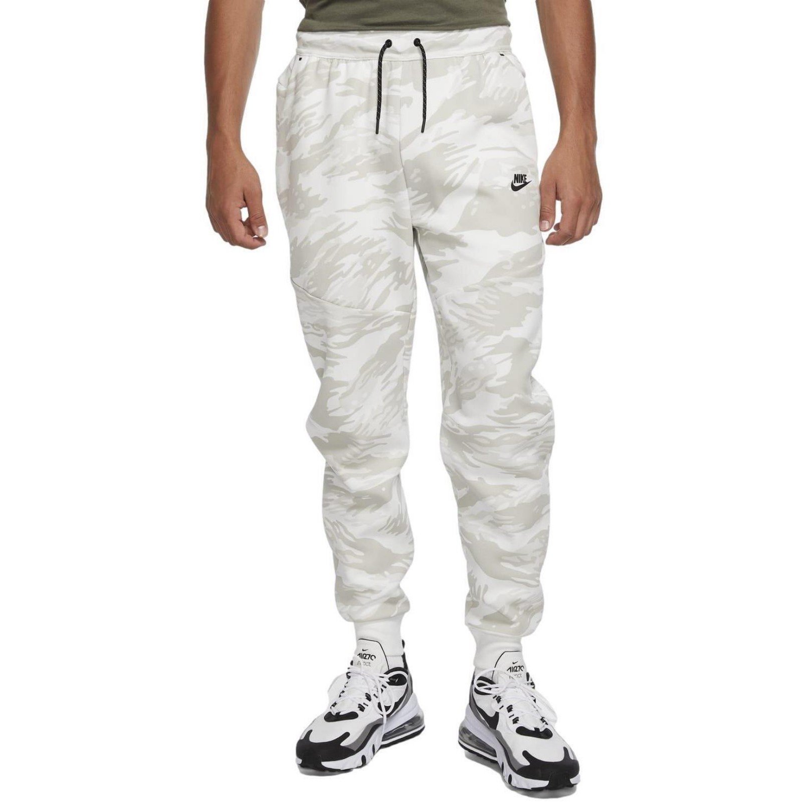 New Nike Sportswear Tech Fleece Camo Joggers Pants Men's Size 2XL XXL White Grey