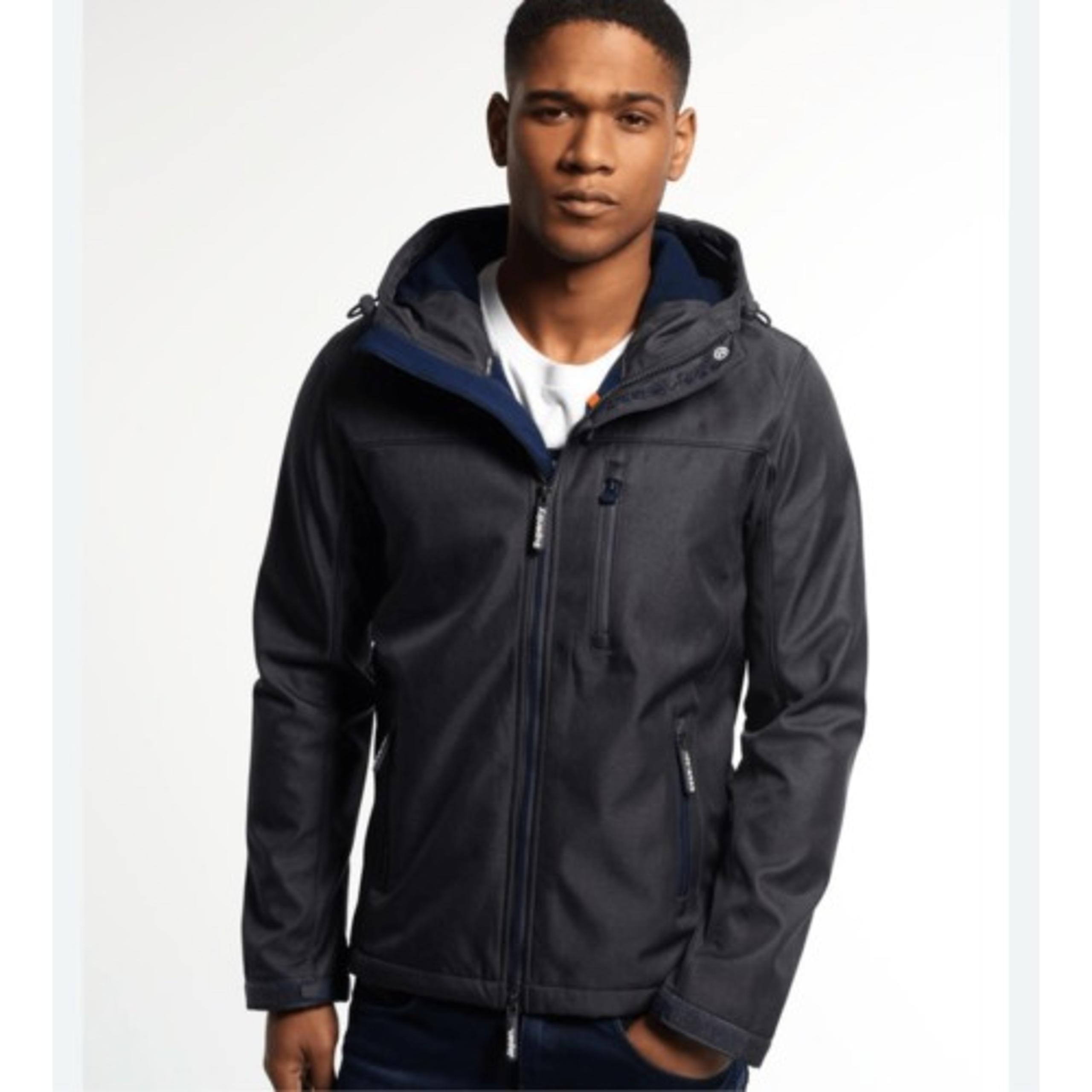 Superdry Jacket Mens Small Original Windtrekker Japan Zip Up Hooded Raincoat