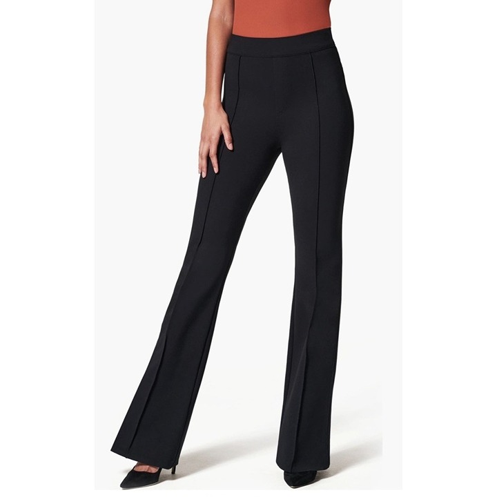 Spanx SPANXsmooth PerfectFit Ponte Flare Pant Women's Sz XL Classic Black