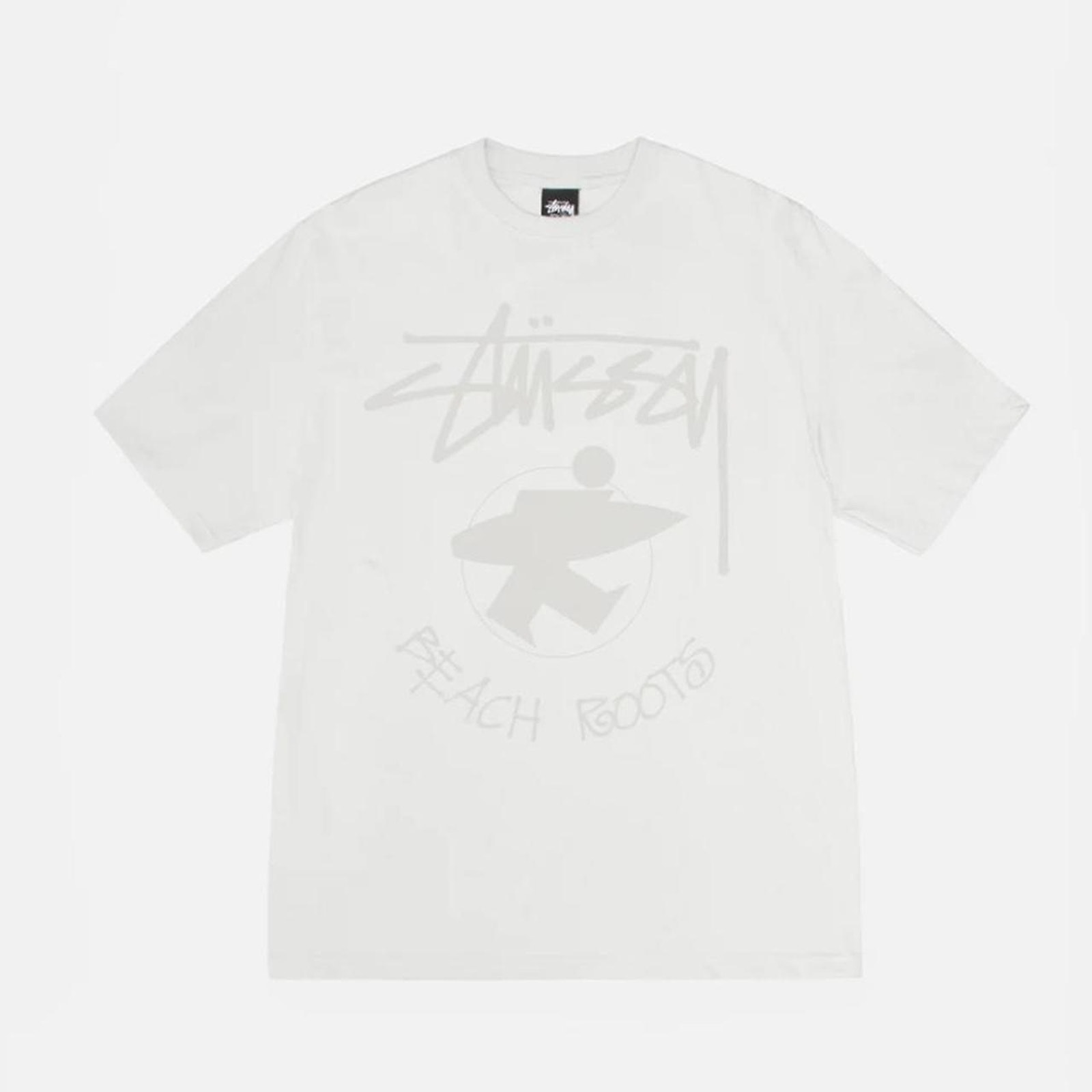 Stussy Beach Roots T Shirt in Natural