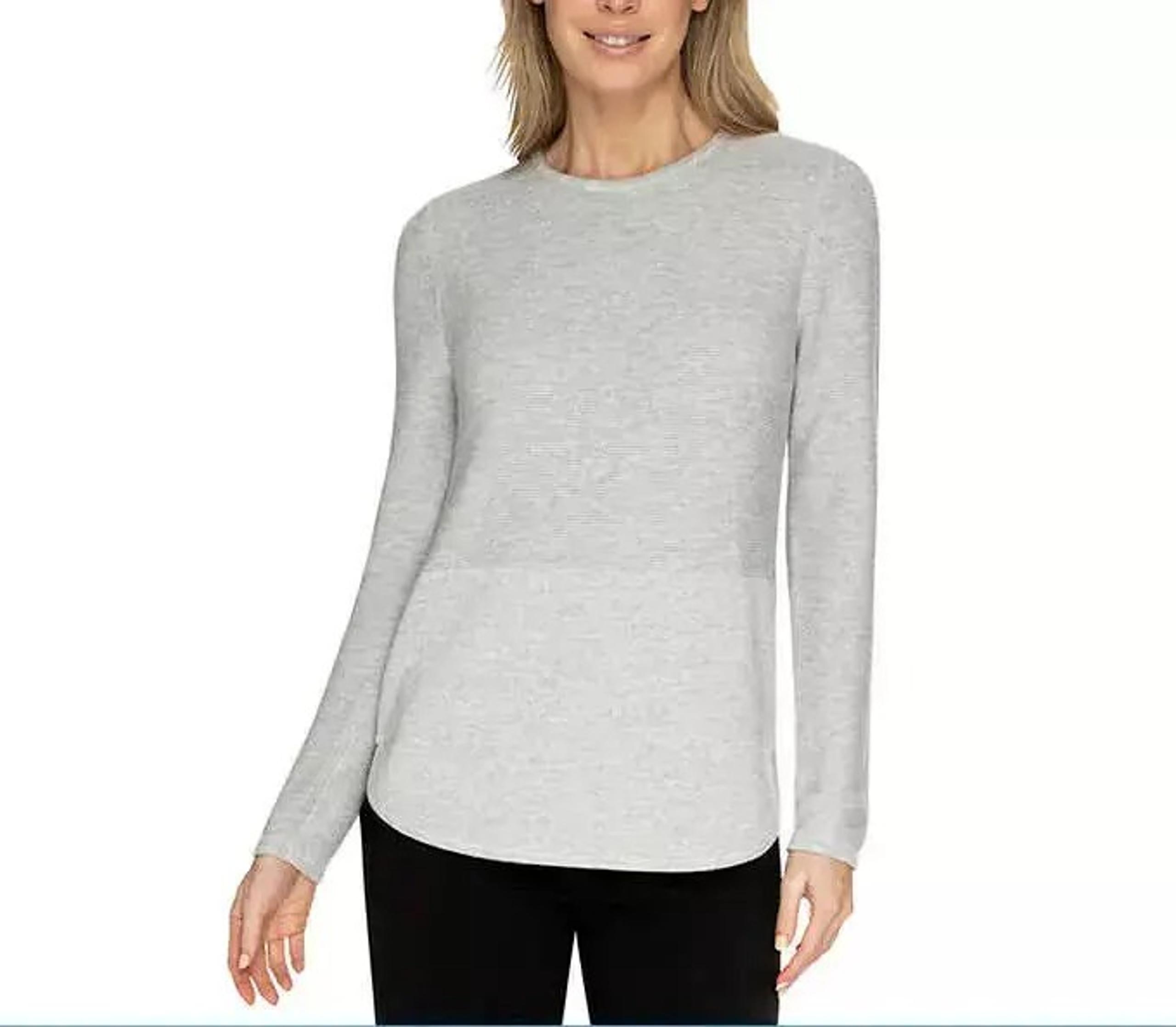 Advent Women's Plus Size XXL Gray Knit Long Sleeve Sweater NWT