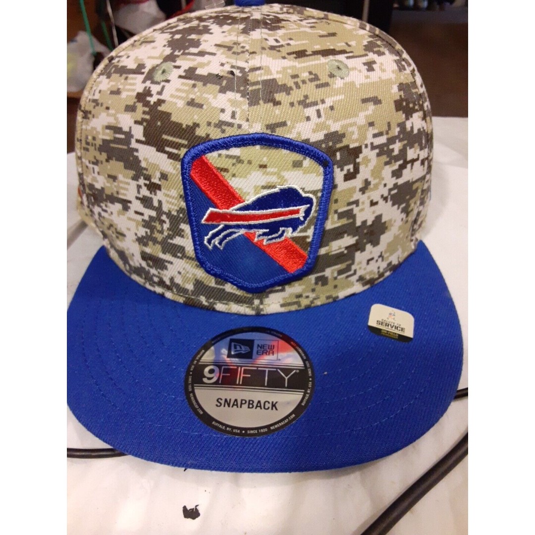 New Era Buffalo Bills NFL 9Fifty 2023 Salute To Service Snapback Hat Camo OSFM