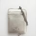 NWT COACH Zip Card Case In Pearlized Silver Smooth Leather CW890 AUTHENTIC