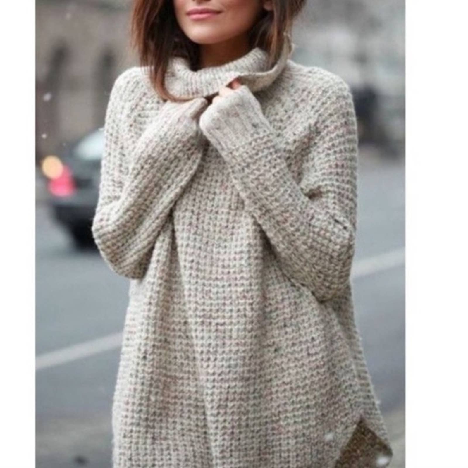 Free People Chunky Knit Confetti Sweater