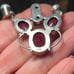 Sterling Vintage Garnet and Mother of Pearl necklace and Bracelet