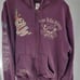 Vintage Ed Hardy Purple Love Kills Slowly Skull Y2K Hoodie