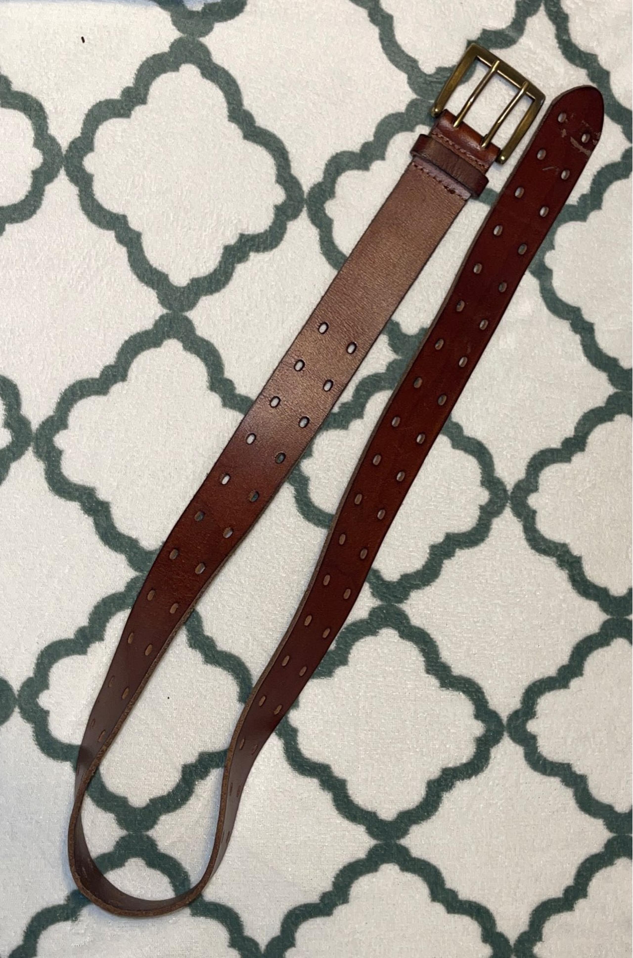 Express Brown Leather Belt M