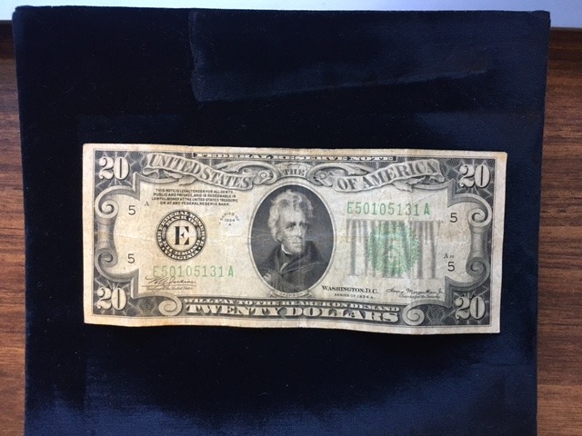1934 A Twenty Dollar Bill (VF)