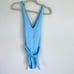 BECCA Ice Blue Belted One Piece Swimsuit