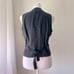 Vintage ‘90s FB Petite Black Sequined V-Neck Button Down Vest