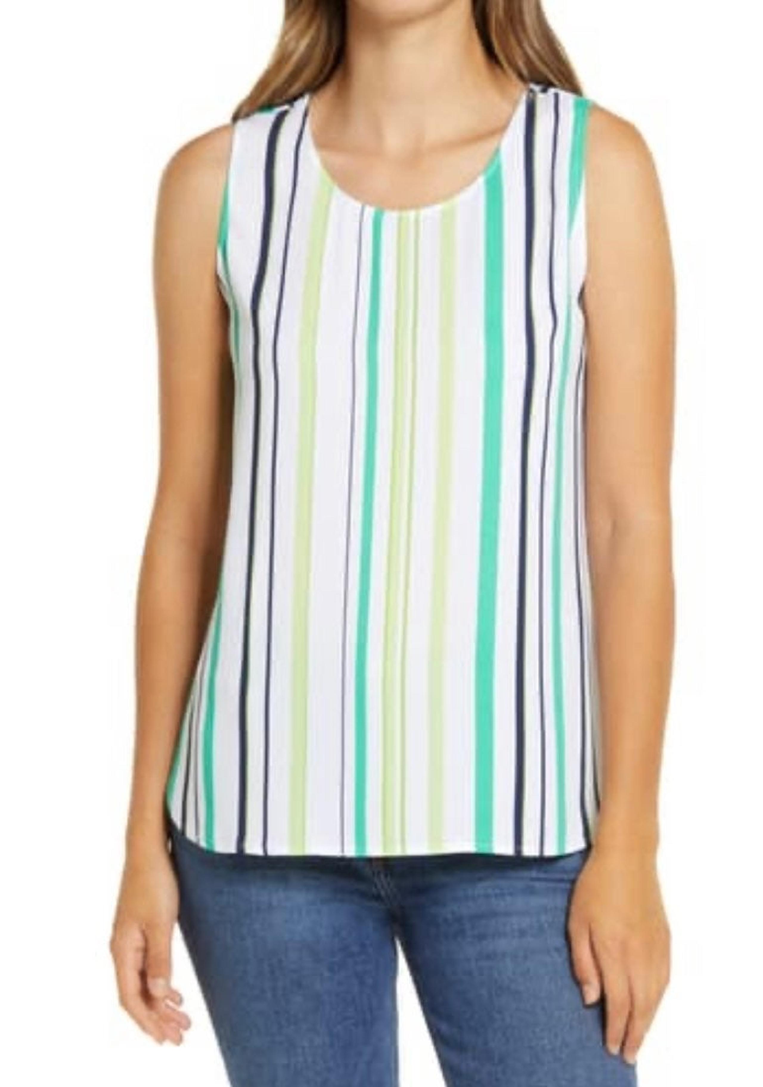 Halogen Sz XSP woven shell scoop neck