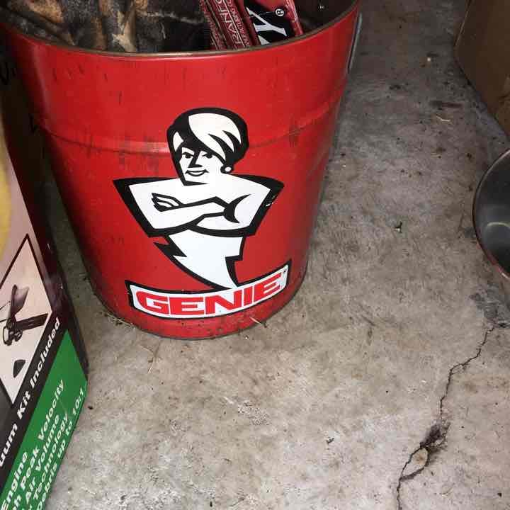 Genie Popcorn Can Vintage