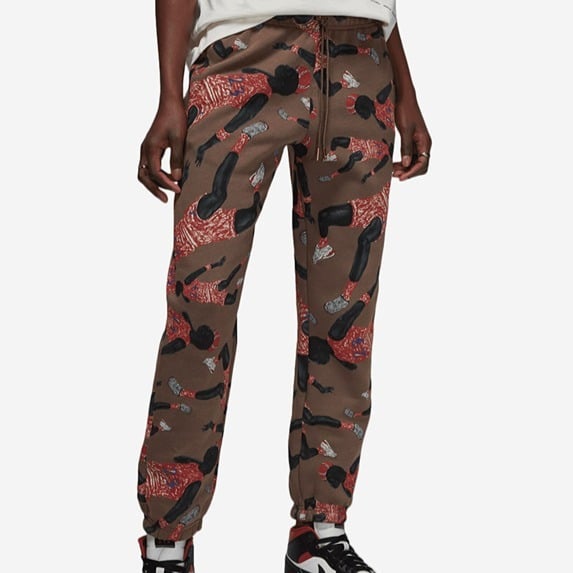 NEW Jordan Women’s Artist Series Fleece Joggers Pants Brown DX0419-274, Size 2X