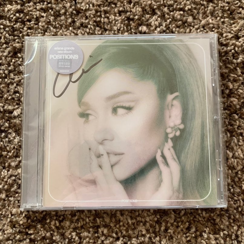 NEW Ariana Grande Signed Positions CD
