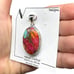 Pink Dahlia Turquoise Necklace Pendant Solid Sterling Silver 925 Oval Western